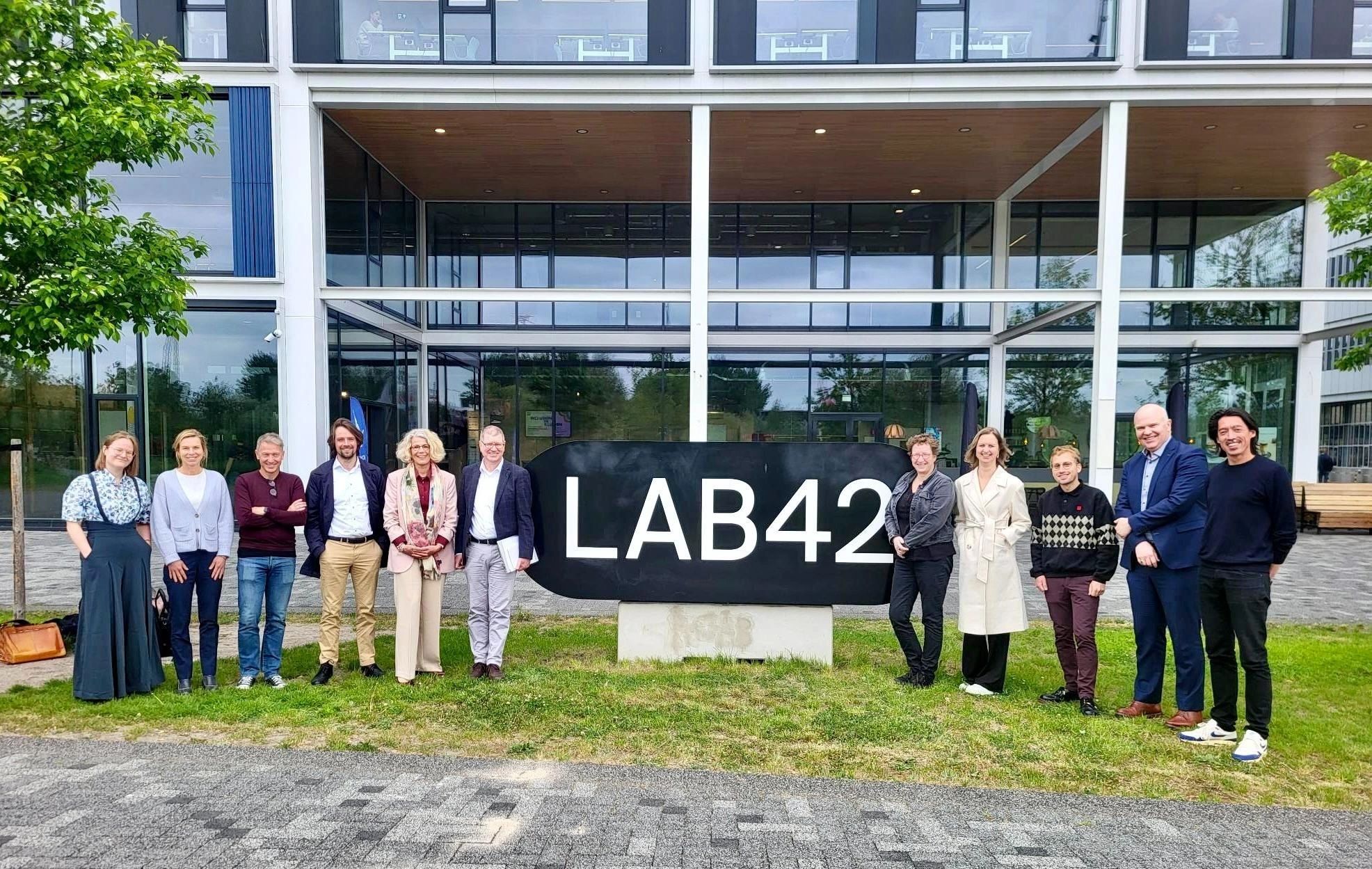ICAI OpenGov Lab folks in front of LAB42