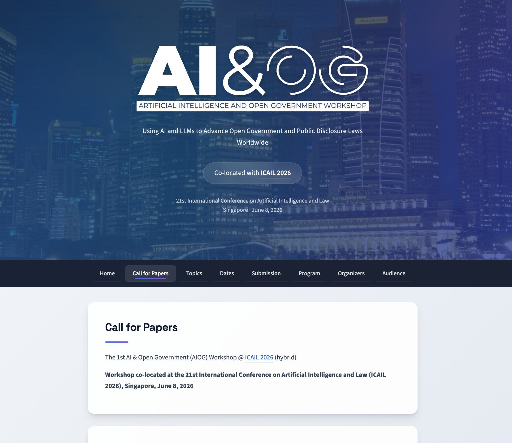 visit AIOG.net for the CfP